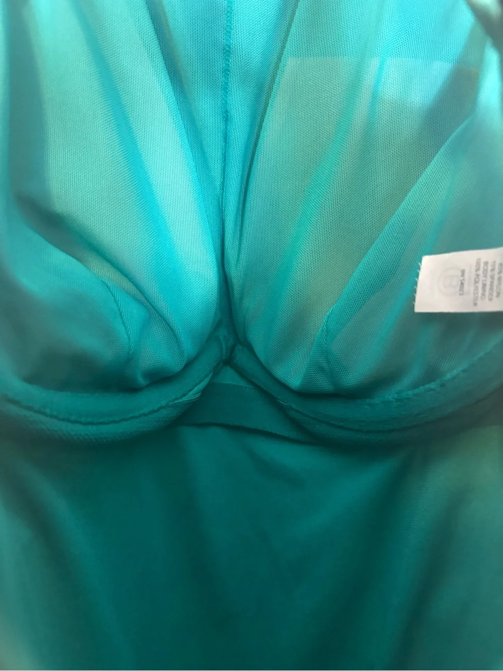 Athleta Women’s Green Tie-Dye Tankini Swimsuit Top 32D/DD